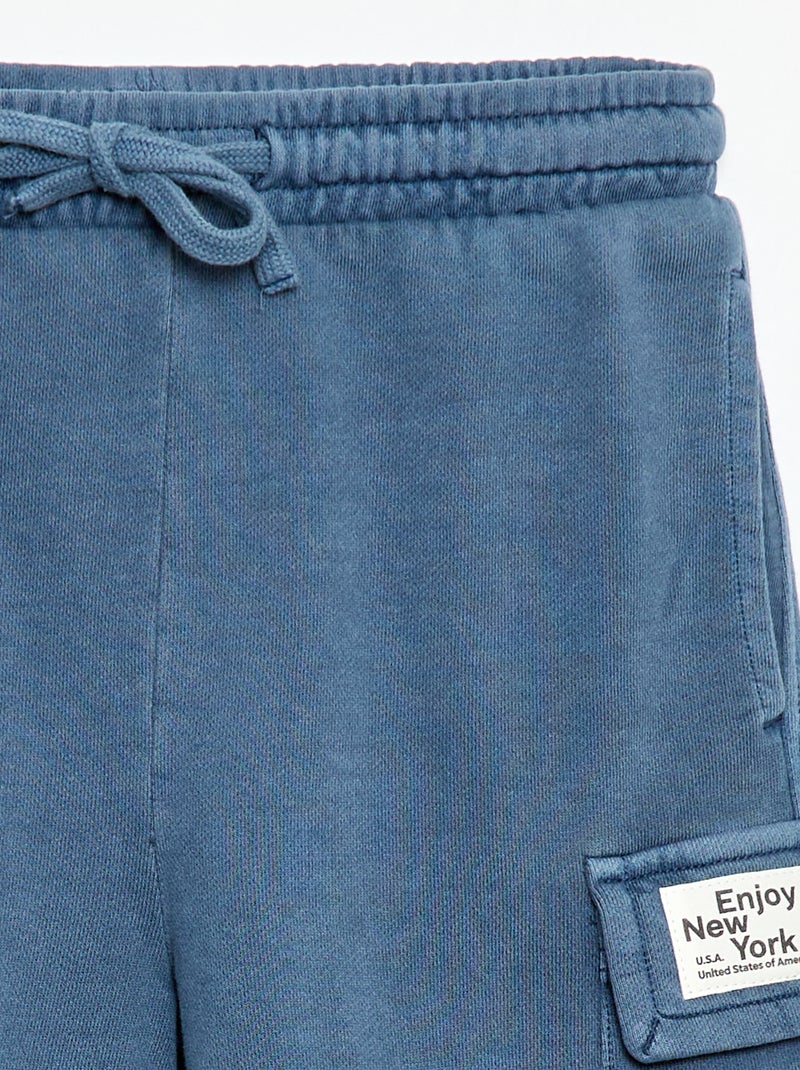 Short in felpa multitasche Blu - Kiabi