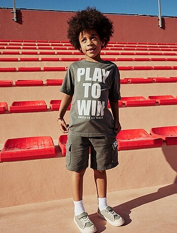 Short in felpa multitasche