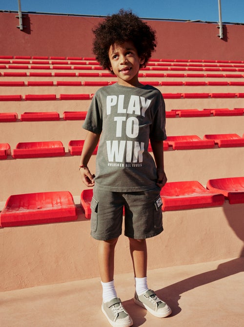 Short in felpa multitasche - Kiabi