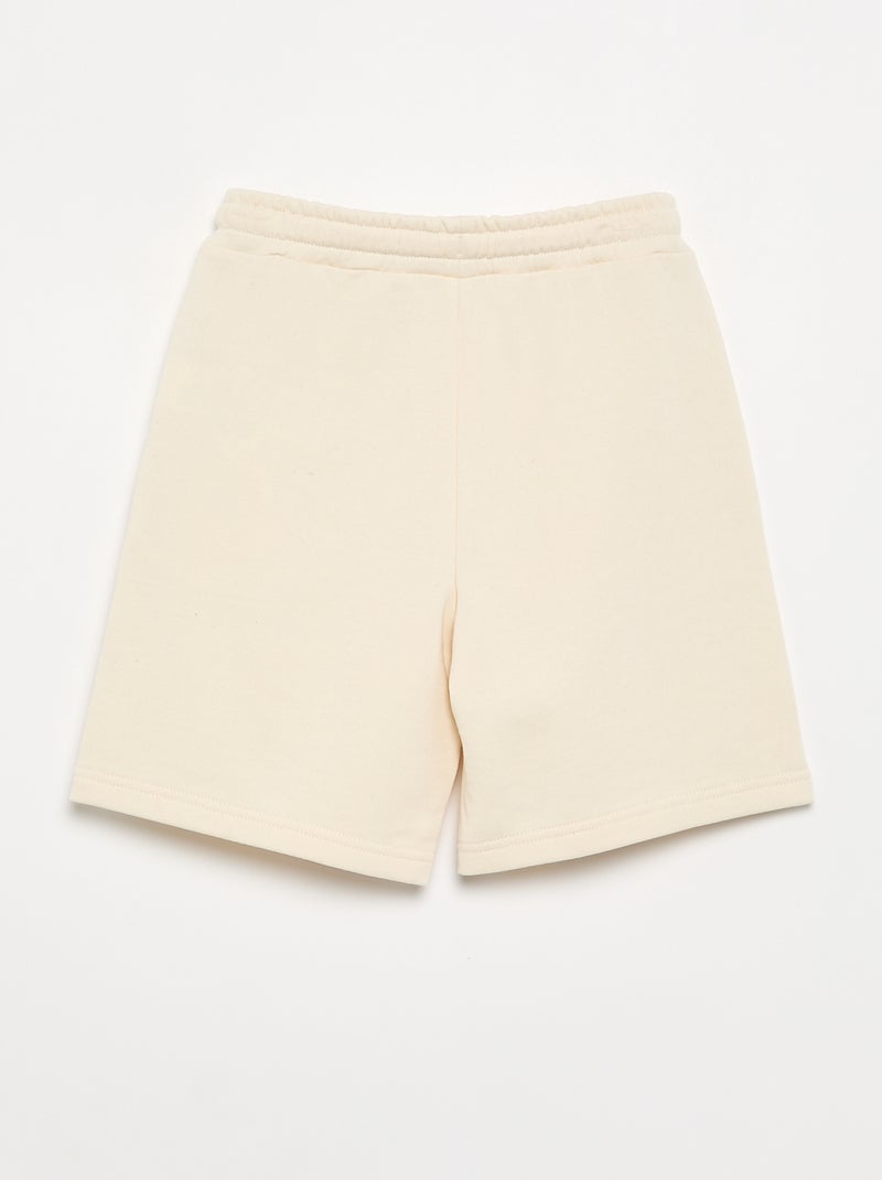 Short in felpa non garzata a tinta unita Bianco - Kiabi