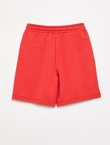 Short in felpa non garzata a tinta unita