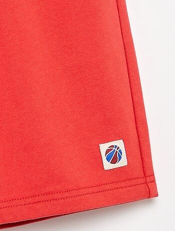Short in felpa non garzata a tinta unita