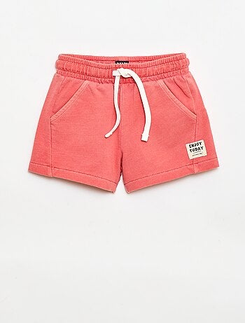 Short in felpa non garzata