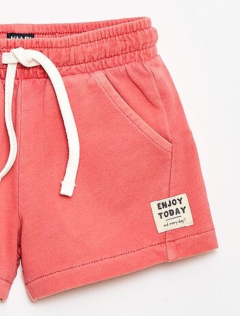 Short in felpa non garzata