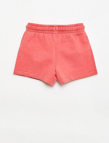 Short in felpa non garzata