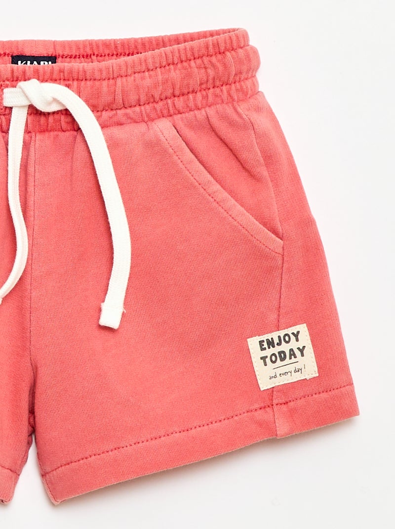 Short in felpa non garzata Arancione - Kiabi