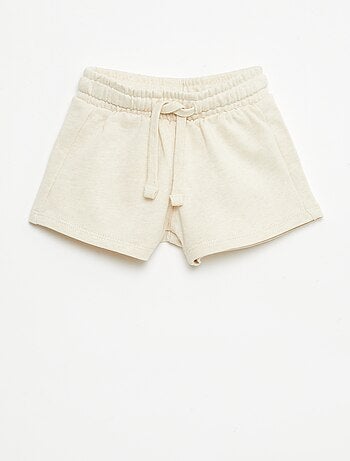 Short in felpa non garzata