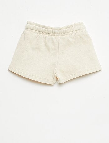 Short in felpa non garzata