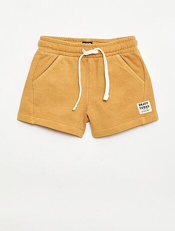 Short in felpa non garzata