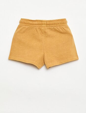Short in felpa non garzata