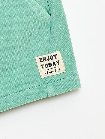 Short in felpa non garzata