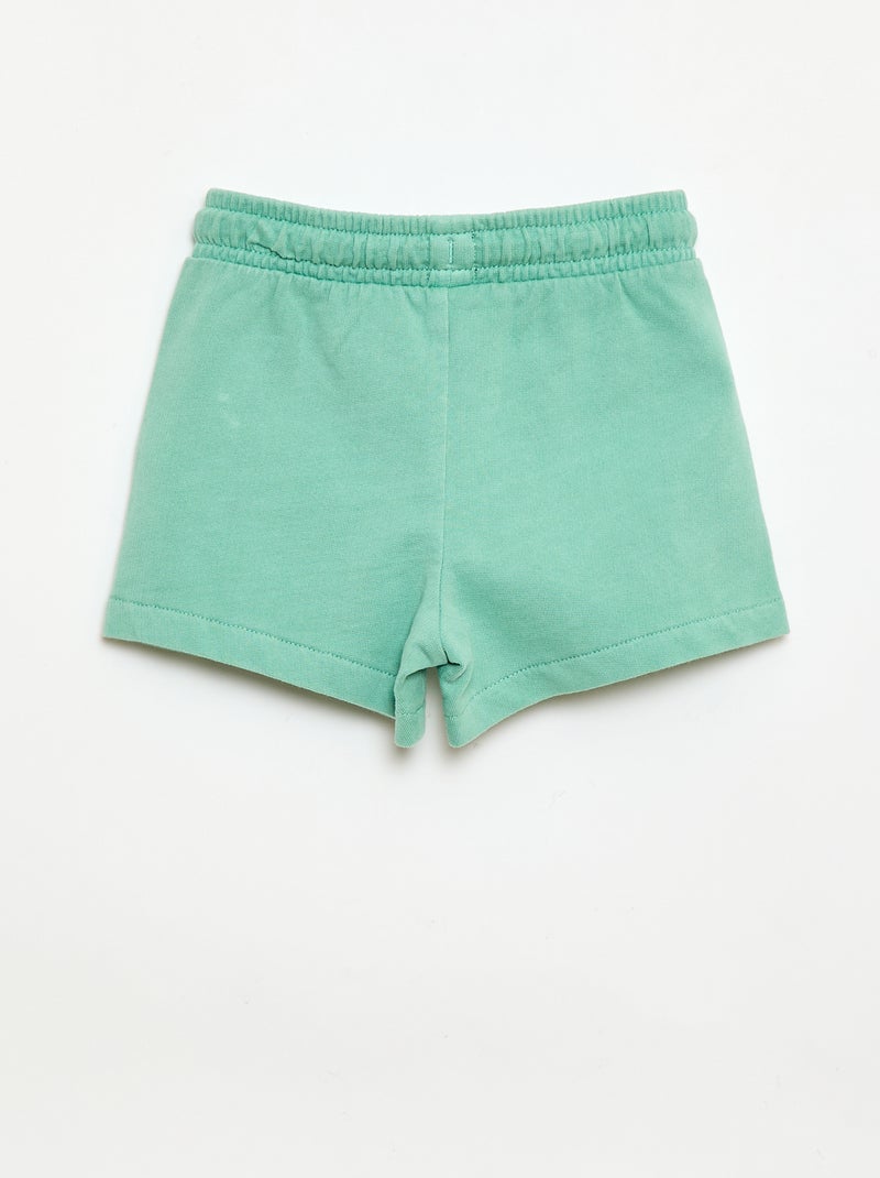 Short in felpa non garzata Verde - Kiabi