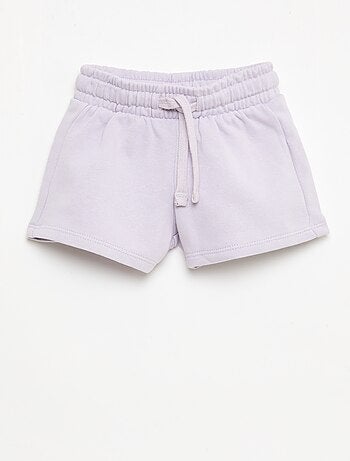 Short in felpa non garzata