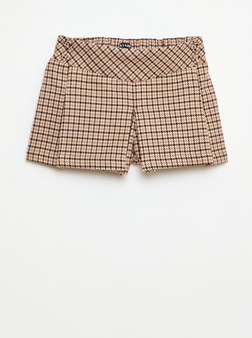 Short in flanella a quadri - Kiabi