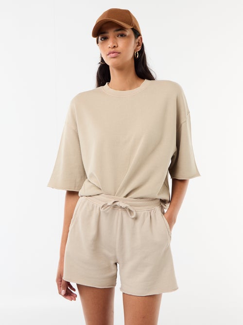 Short in French Terry tinta unita - Kiabi