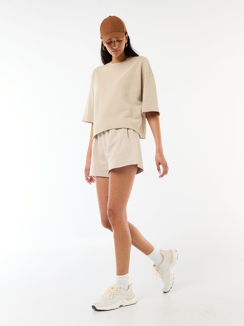 Short in French Terry tinta unita - Kiabi