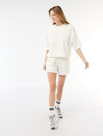 Short in French Terry tinta unita