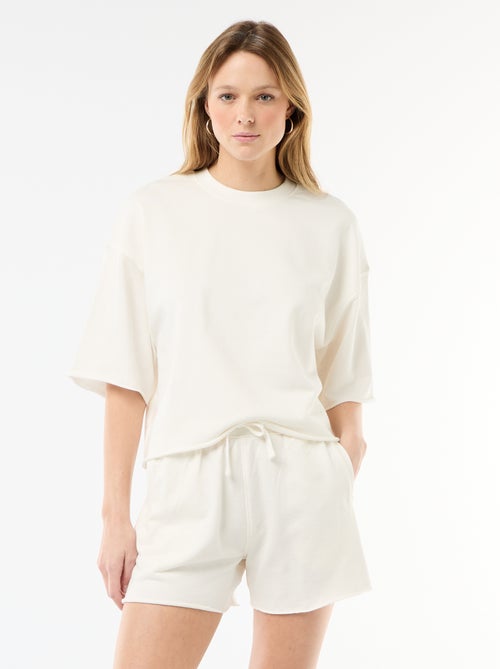 Short in French Terry tinta unita - Kiabi