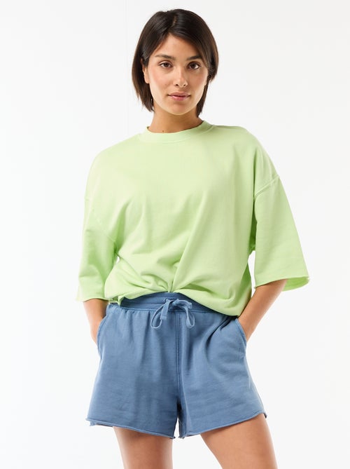 Short in French Terry tinta unita - Kiabi