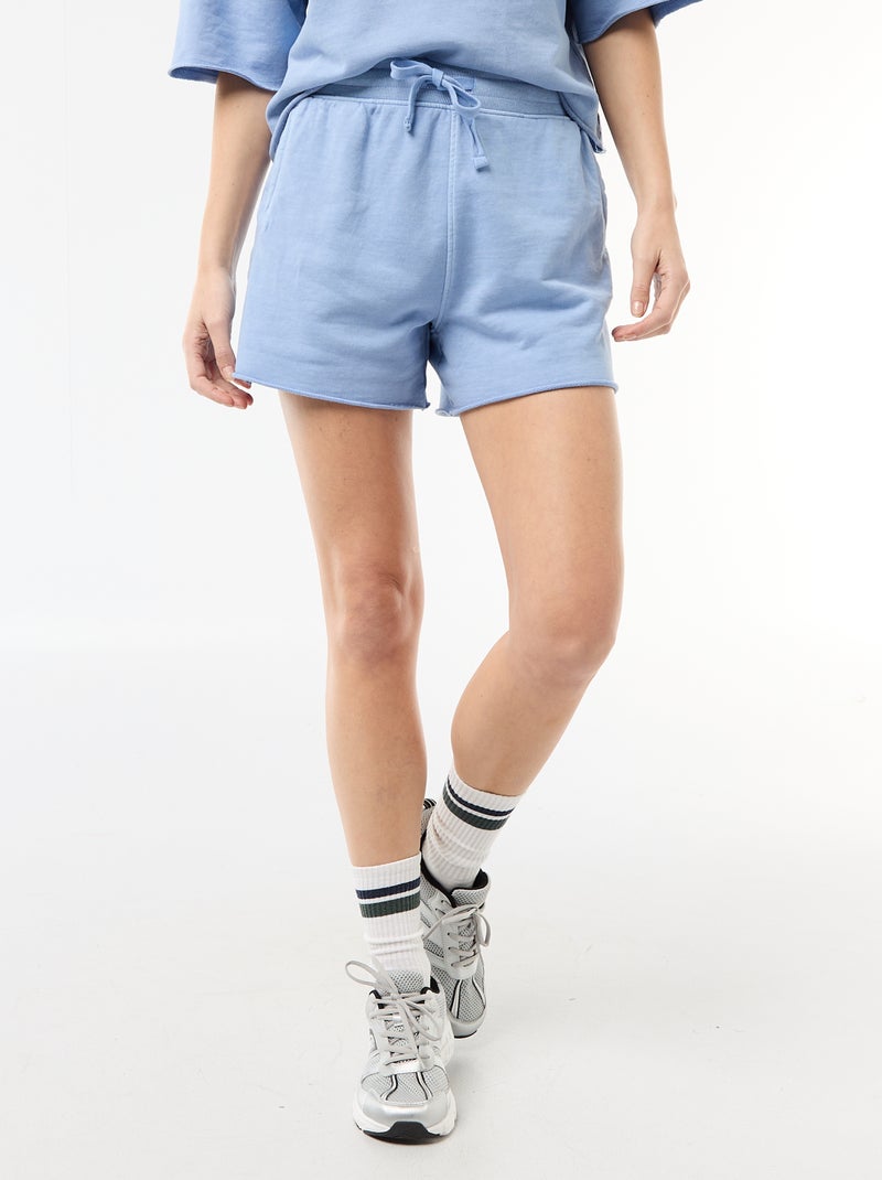 Short in French Terry tinta unita Blu - Kiabi