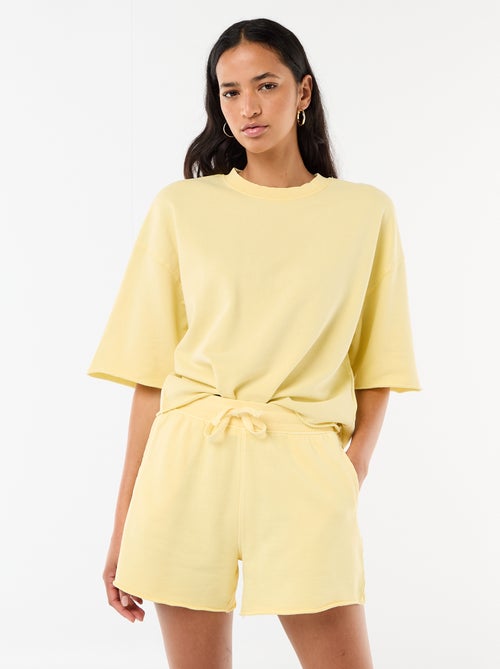 Short in French Terry tinta unita - Kiabi