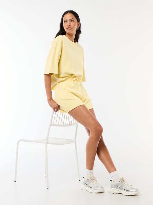 Short in French Terry tinta unita - Kiabi