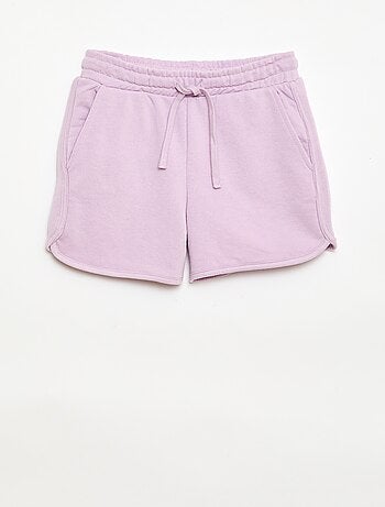 Short in french terry tinta unita
