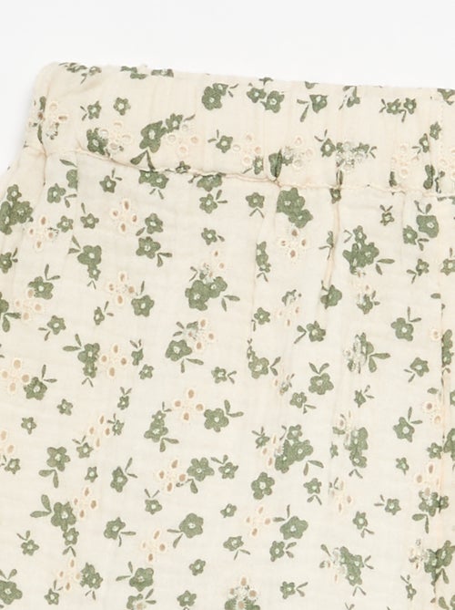 Short in garza di cotone con stampa floreale - Kiabi Short in garza di cotone con stampa floreale - Kiabi