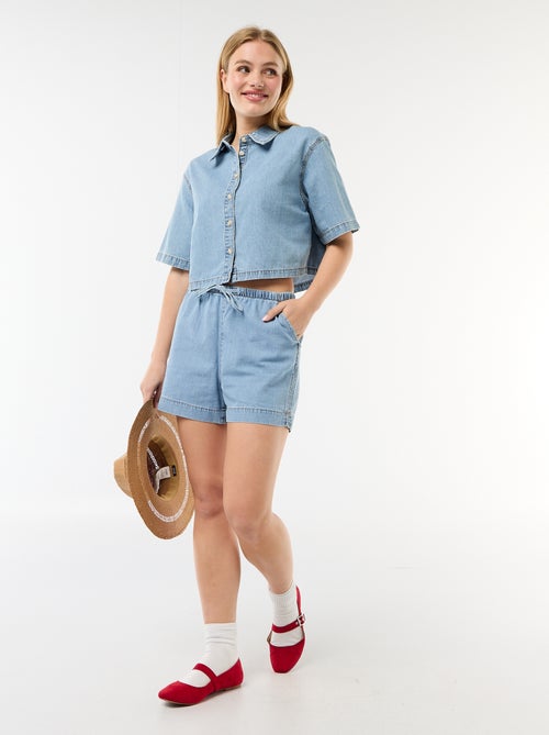 Short in jeans con elastico in vita - Kiabi