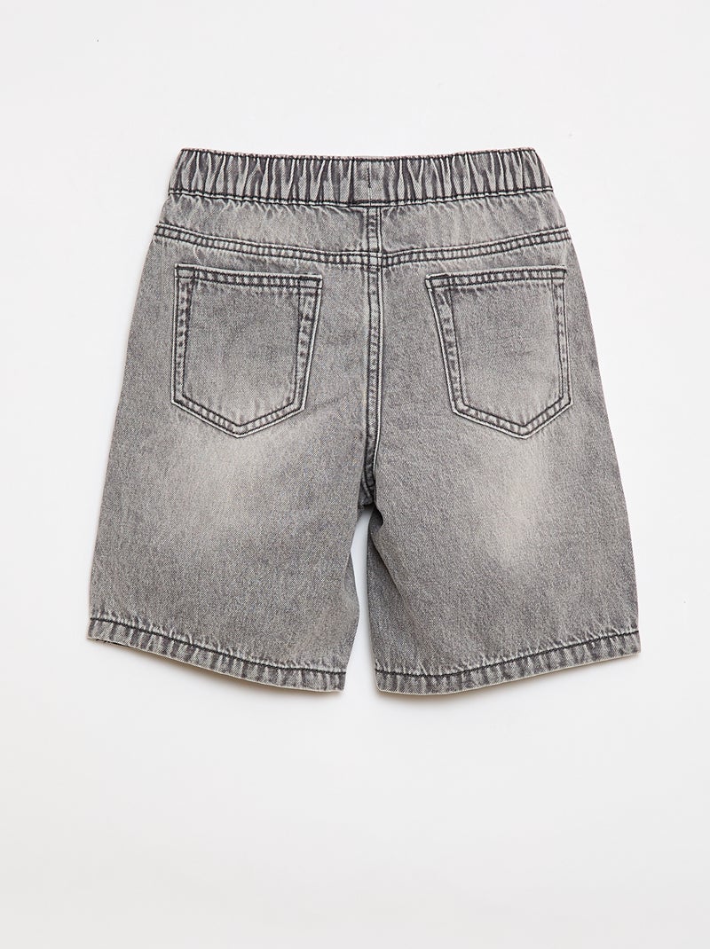 Short in jeans elasticizzati Grigio - Kiabi