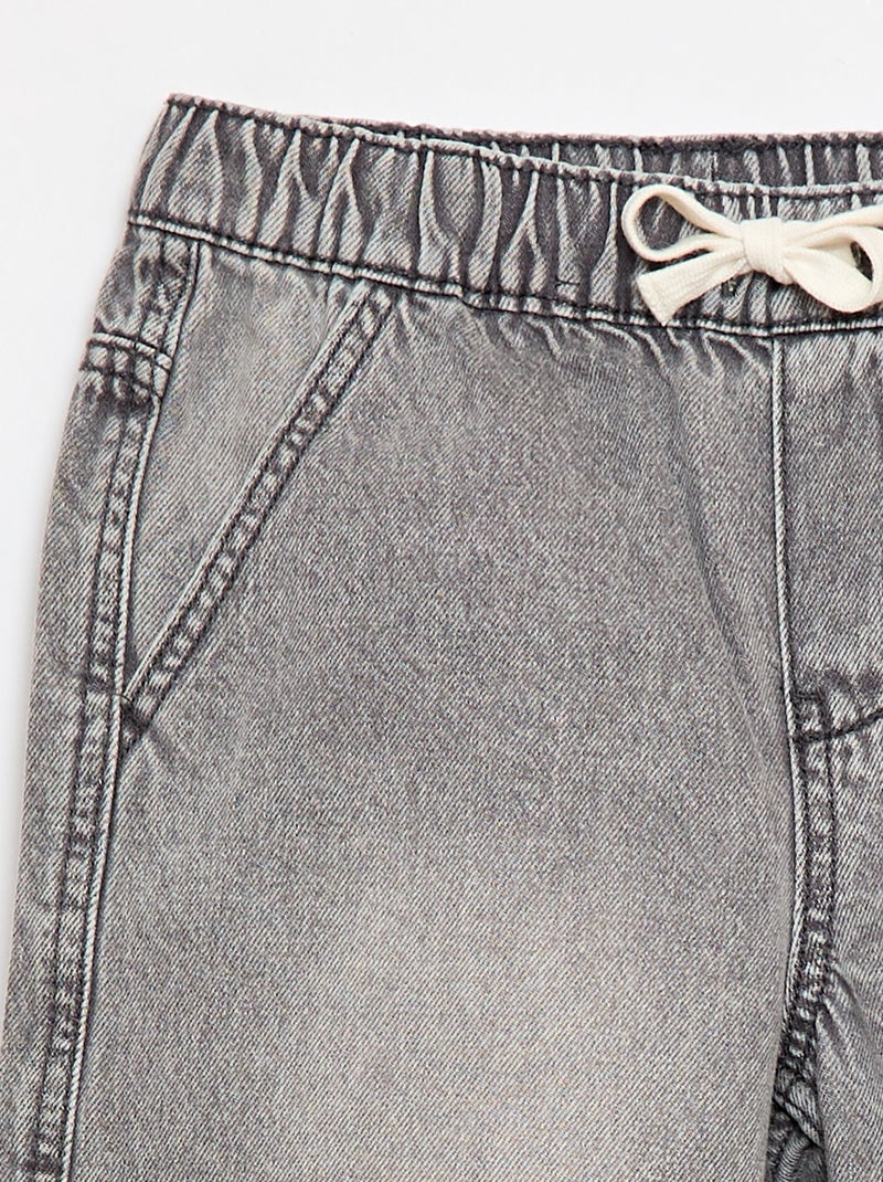 Short in jeans elasticizzati Grigio - Kiabi