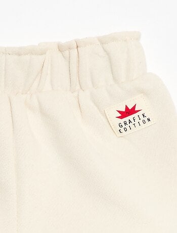 Short in jersey stampato