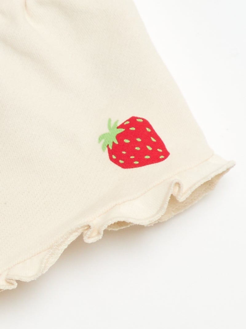 Short in jersey stampato Bianco - Kiabi