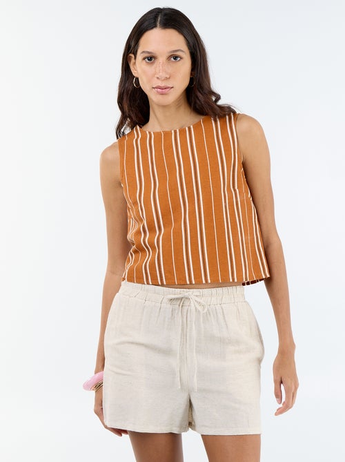 Short in lino misto - Kiabi