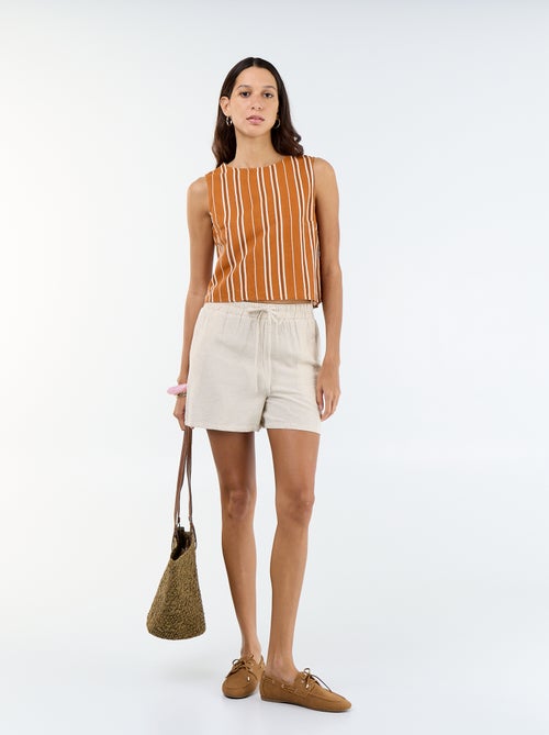 Short in lino misto - Kiabi