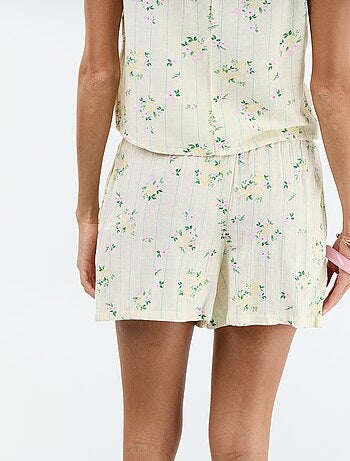 Short in lino misto