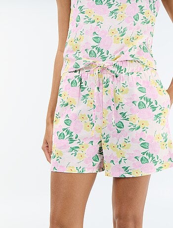 Short in lino misto