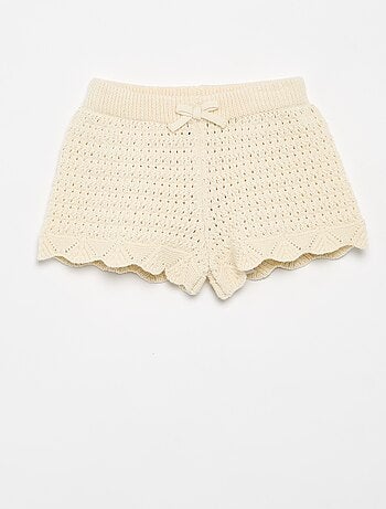 Short in maglia a tinta unita