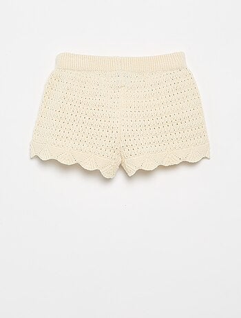 Short in maglia a tinta unita