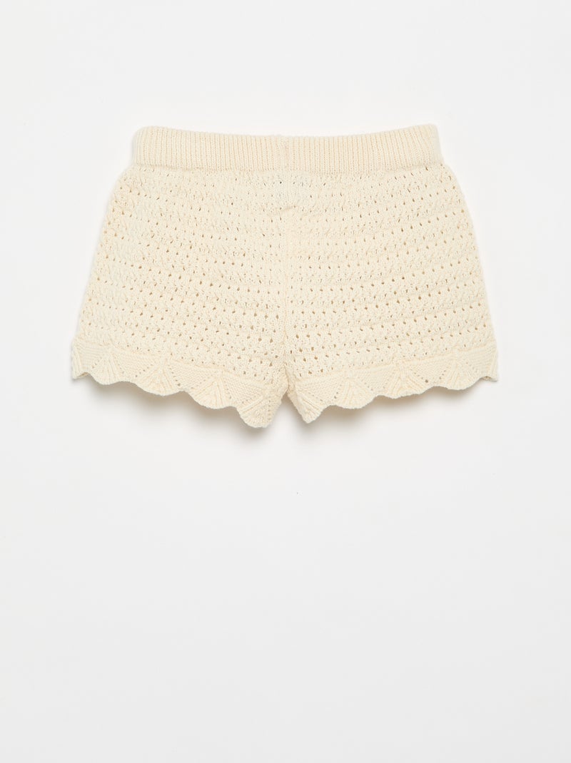 Short in maglia a tinta unita Bianco - Kiabi