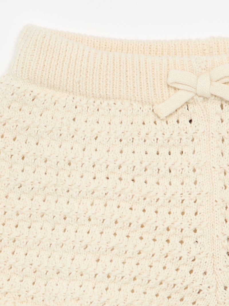 Short in maglia a tinta unita Bianco - Kiabi
