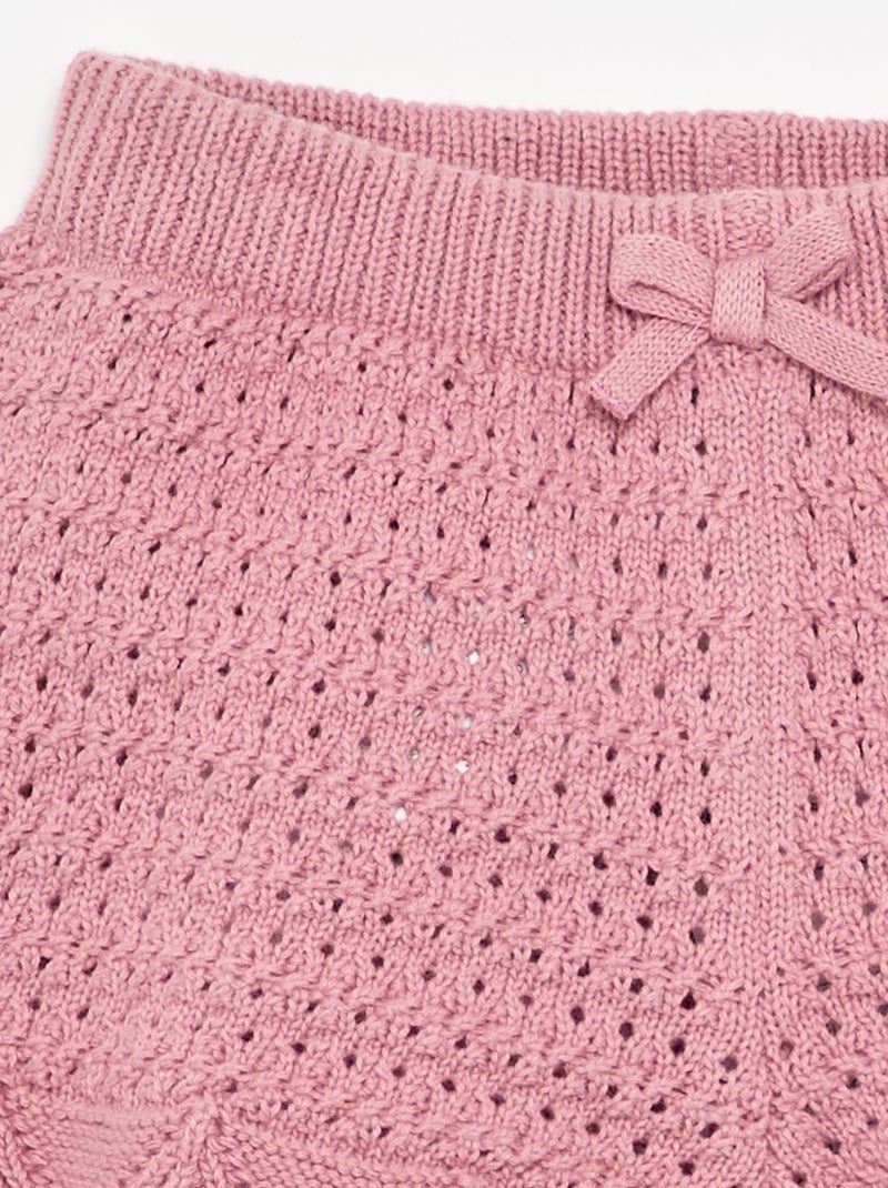 Short in maglia a tinta unita Rosa - Kiabi