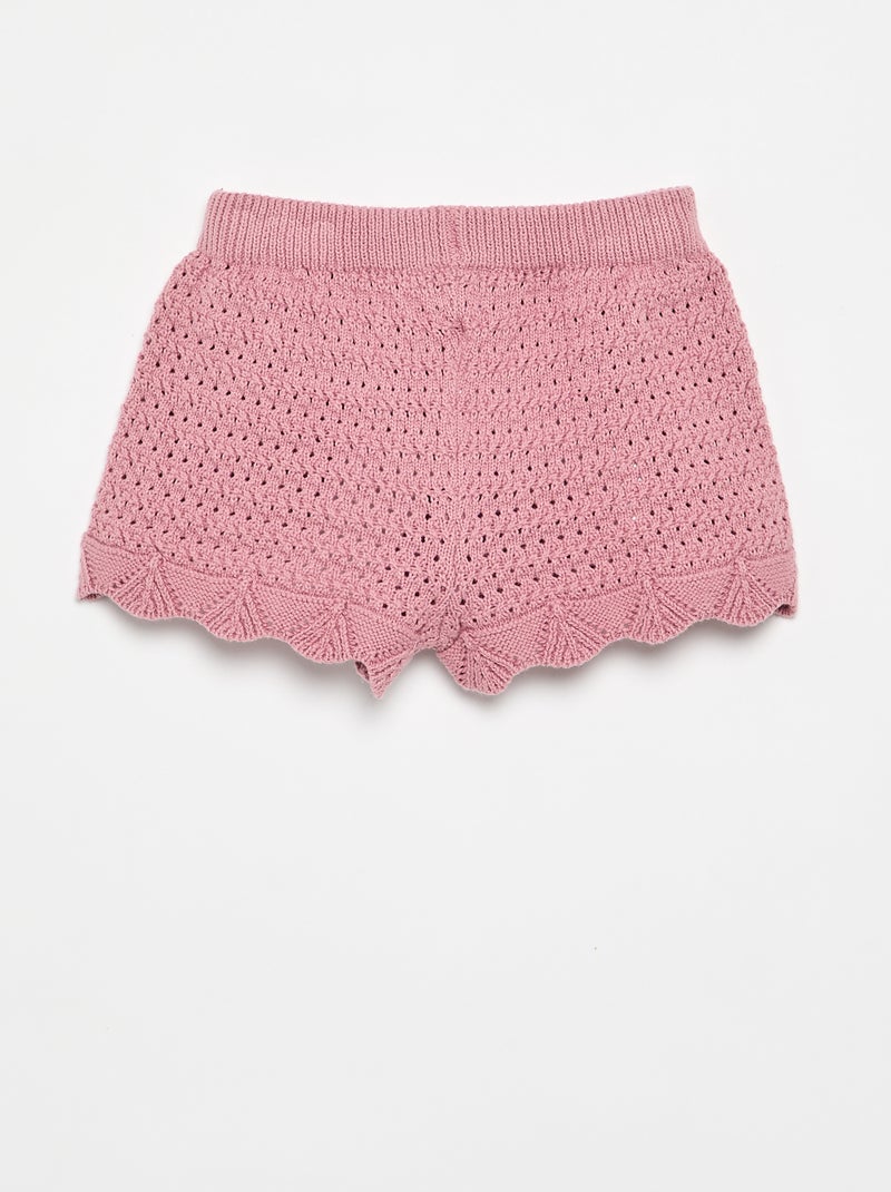 Short in maglia a tinta unita Rosa - Kiabi