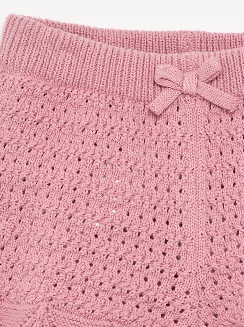 Short in maglia a tinta unita Rosa - Kiabi