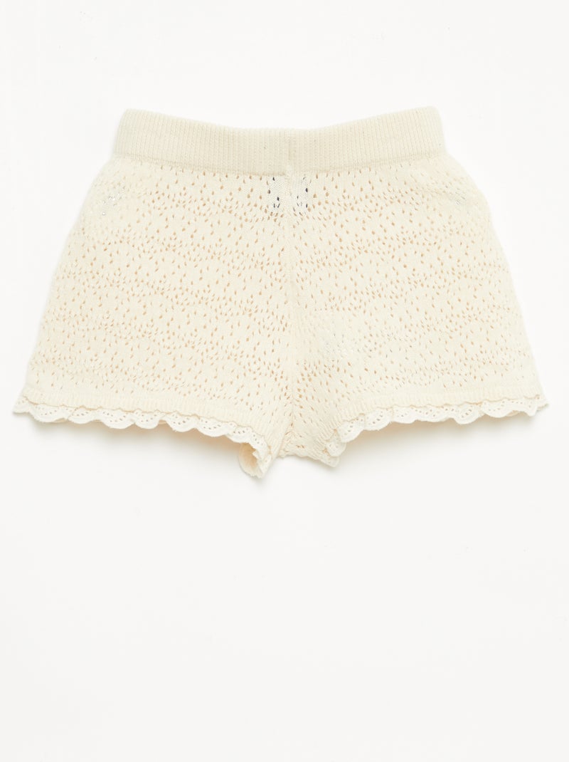 Short in maglia Bianco - Kiabi