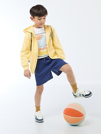 Short in maglia goffrata