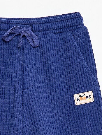 Short in maglia goffrata