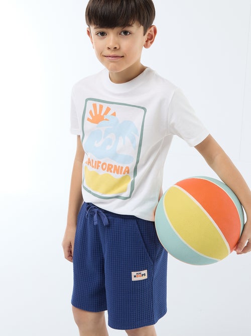 Short in maglia goffrata - Kiabi