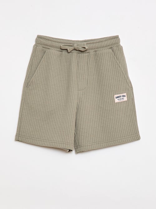 Short in maglia goffrata - Kiabi