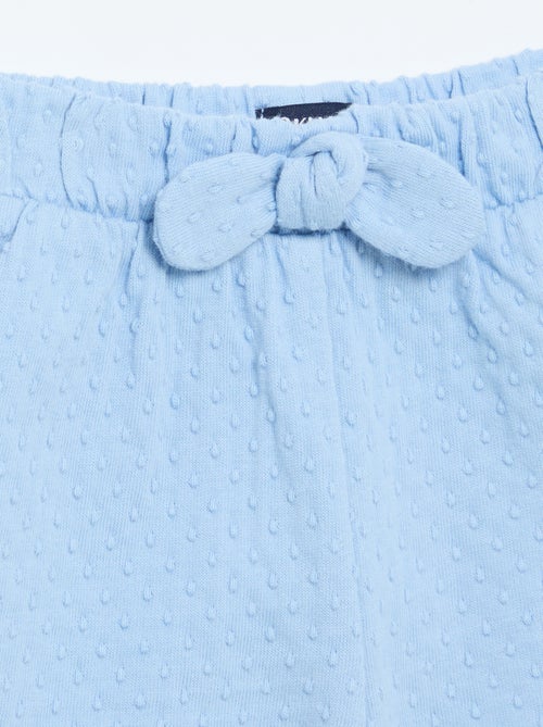 Short in maglia jacquard con fiocco - Kiabi